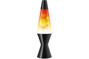 Central Life 1889 Motion Lamp Night Light Solid Black Base Lamp Wax Liquid Soft Relax Glow 14.5" (Tricolor)
