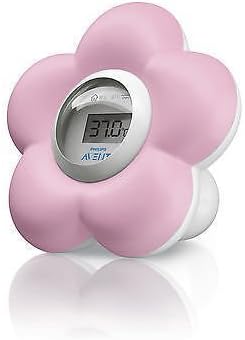 Philips Avent New Digital Baby Bath and Room Thermometer Scf550/21 - Girls Pink for Children Fast Shipping Ship Worldwide