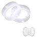 Pair of 00ga (10mm) Ultra Thin Clear Flesh Tunnel Ear Plugs