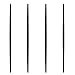 Black Plastic Toothpicks, 300 Small Food Picks, 2.5