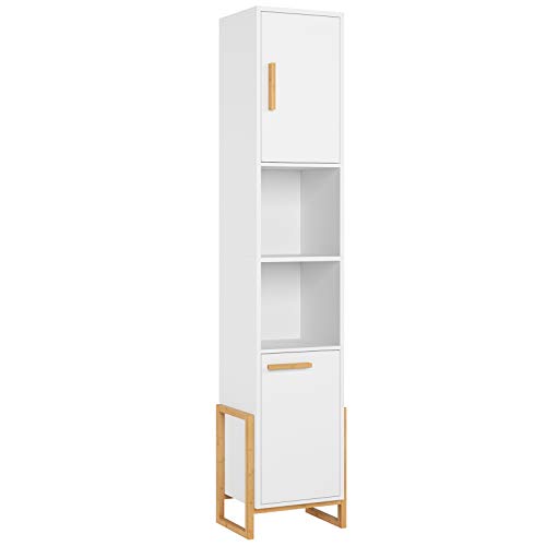 HOMECHO Freestanding Storage Bathroom Narrow Linen Tower with