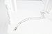 Elizabeth Oblong Link Double Chain Lanyard Necklace (Silver)