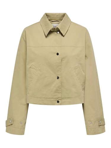 ONLY Onlliana L/S Short Trench Jacket Pnt, Cornstalk, L Mujeres