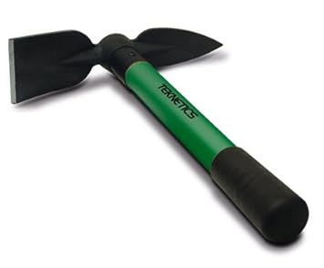 Teknetics - Pico para suelos duros y pala con detector de metales, de acero,