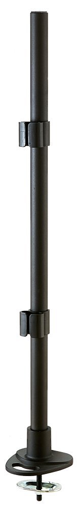 LINDY 700mm Pole with Desk Clamp and Cable Grommet, Colour: Black
