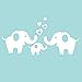 Elephant Family Wall Decal Removable Vinyl Wall Art Elephant Wall Decorative Unisex Sticker Baby Nursery Wall Décor