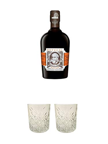 Botucal Diplomatico Mantuano 0,7 Liter + Rum Glas 1 Stück + Rum Glas 1 Stück