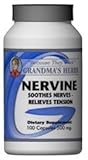 Nervine - Herbal Remedy to Soothe Nerves & Tension - 100 Capsules