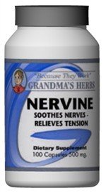 Nervine - Herbal Remedy to Soothe Nerves & Tension - 100 Capsules Nervine - Herbal Remedy to Soothe Nerves & Tension - 100 Capsules