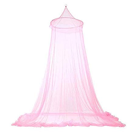 Che-good Mosquito Net - Elegant Hung Dome Round Lace Insect Bed Canopy Netting Curtain Mosquito Net House Bedding Decor - Roll Zipper Jacket Square Hat Shirt Jogger Outfit Insect Extra