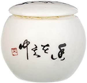 TONGZHENGTAI Tea Set Ceramic Tea Caddy Multifunction Tea Storage Tank Sealed Cans Food Cans Tea Ware Accessories Green Materials (Color : Sanskrit)