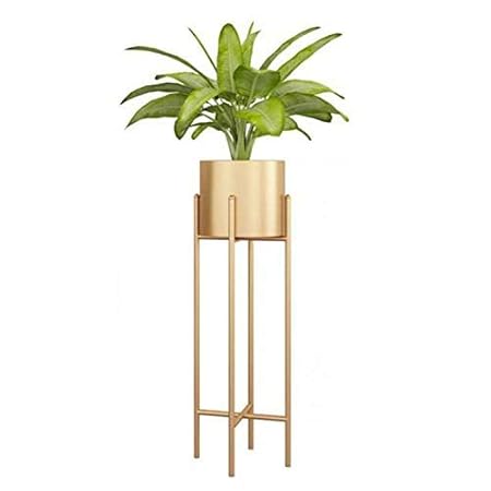 S.F.Decor Iron Plant Flower Pot Stand Metal Tall Plant Stand Pot Plant Stand | 31 INCH (Copper)