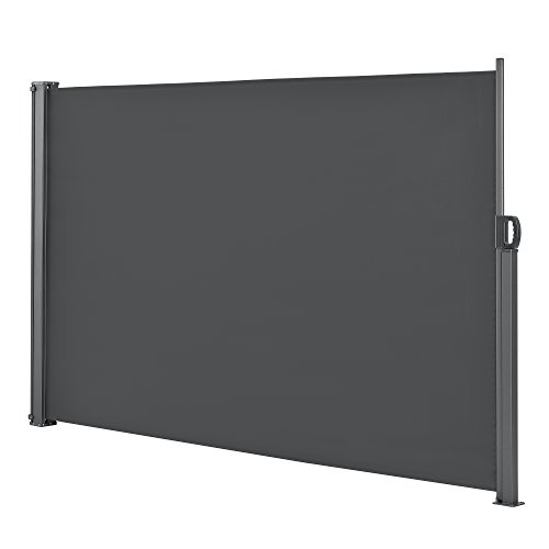 pro.tec Seitenmarkise 180 x 300 cm Anthrazit Sichtschutz Markise Sonnen- & Windschutz – Bild 3