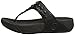 FitFlop Women's Biker Chic Flip Flop, All Black, 7 M US