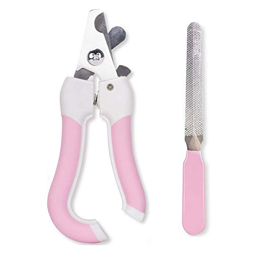 Dog Cat Nail Clippers Safety for Medium and Small Breed Trimmer with Quick Sensor and Sharp Stainless Steel Blade Pet Claw Clipper Grooming Tool Set