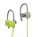 Anlo Bluetooth Headphones Wireless In Ear Earbuds V4.1 Stereo Noise Isolating Sports Sweatproof Headset with Mic, Premium Bass Sound - Green