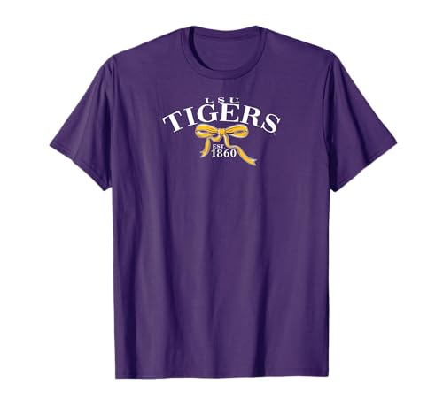 LSU Tigers Bow Arch Purple Officially Licensed T-Shirt