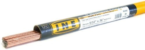 INETIG ER70S-6 5/32 x 36-Inch on 10-Pound Tube Copper Coated Tig Rod for Welding Carbon Manganese Steels