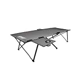 Coleman Camping Cot with Side Table | Pack Away Folding Cot with Table and Cup Holder