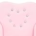 Best Choice Products Kids Heart-Shape Accent Chair Seat w/Armrest and Rhinestones - Pink