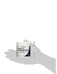 Nutricost Acetil L-Carnitina (Alcar) – 1000 mg por porción – Acetil L-Carnitina polvo puro de alta calidad, 1