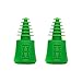 HEMPER Plugs + Caps | Universal Cleaning Plugs for Glass Water Pipes and More | Fits Male & Female Joints | Leak-Proof Seal Cleaning | Durable, Reusable & Easy to Use - (Green)