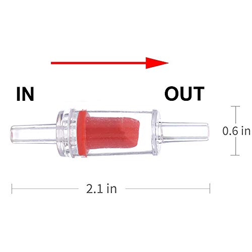 Alegi 12 Pcs Aquarium Air Pump Accessories with Non-Return Check Valves,Air Control Valve for 3/16" Aquarium Tubing - Thumbnail 3
