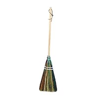 Camden Rose Childs Broom, Rainbow Broomcorn, 36", Maple Handle