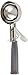 Winco ICD Stainless Steel Ice Cream Disher with Spring Release, Size 8, 4 oz Capacity, Gray