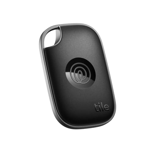 Tile Pro - Leistungsstarker Bluetooth-Tracker, Schlüssel- und Gegenstandsfinder für Schlüssel, Taschen und mehr. iOS- & Android-kompatibel. Handy-Finder. 1er-Pack (Schwarz)