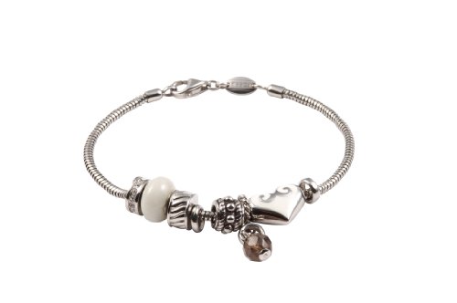 FOSSIL Damenarmband Charms & Beads Edelstahl 19 cm JF85021040