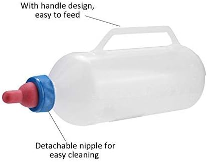 Lamb Feeding Bottle, 1L Small Animal Milk Nipple Bottle with Hand Grip for Feeding Sheep Goat Goat Cattle and Calf - Image 4