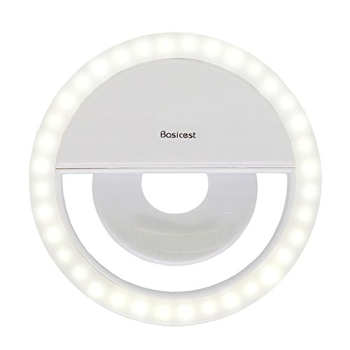 Basicest(TM) BAS3715 3-Level Brightness 36 LED Selfie Ring Light for Smartphone iPhone iPad Macbook Samsung Galaxy Blackberry Sony Motolora Nokia Computer Camera
