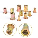 VIGRUE Rivet Nuts Rivnut Assortment Kit Flat Head