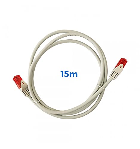 EDM 56039 Cable Utp 6 Hose Rj45 Copper Lszh, Grey, 15 M, Grey