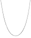 Silver Platinum Plated Box Chain Necklace 925 Italy Silver 0.8mm 1mm 16