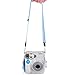SAIKA Crystal Protective Case Compatible with Mini 7s Instant Camera with Shoulder Strap.