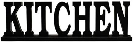 Kitchen Signal for House Decor, Picket Kitchen Block Letters Rustic Tabletop Phrases Decor (Kitchen)