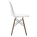Phoenix Home Kenitra Contemporary Side Chair with Maple-Wood Legs, Snow White, Set of 2