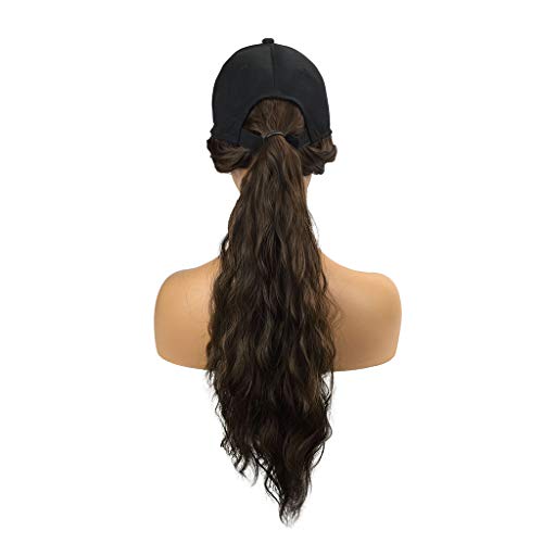Long Curly Wig Cap Long Hair Baseball Cap Ball Caps Casual Hat with Wig