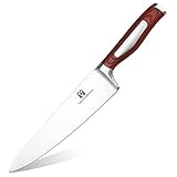 Vestaware Chefs Knife 8 Inch Kitchen Knife - Professional Chef Knife with Razor Sharp Blade & G10 Ergonomic Handle, German High Carbon Stainless Steel Chefs Knife