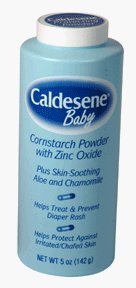 Caldesene, Corn Starch Powder, with Zinc Oxide - 5 Oz, (Pack of 2)
