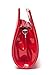 ilishop Women's Classic Crocodile Pattern Faux Leather Metal Grip Clutch (Red)