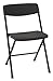 Cosco Resin Folding Chair with Molded Seat and Back, 4 Pack, Black