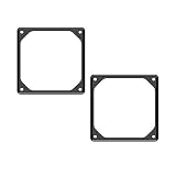 Anti-Vibration Silicon Fan Gasket 120mm - 2 Packs Noise Reducing Silencer Gasket Pad for PC Computer Case Fan