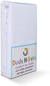 Dudu N Girlie Terry Cotton 100% Waterproof Mini Cot Mattress Protector 50x100