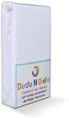 Dudu N Girlie Terry Cotton 100% Waterproof Mini Cot Mattress Protector 50x100