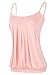 Maggie Tang Women's Tube Top Shirts Tank Blouse Camis Pleated Sleeveless Strapless Stretchy Tie Dye