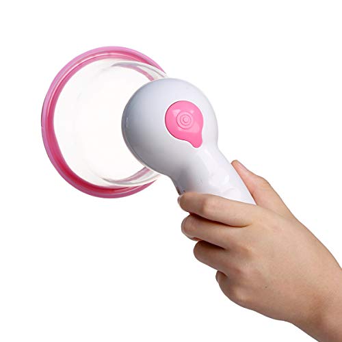 Electric Breast Enhancement Enlargement Massagers Liposuction Vacuum Cup Massage Tools, Chest Gain Cupping with AB C 2 Cups for Women AnyBack