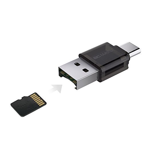 BC Master USB Type-C Card Reader to Micro SD Reader Flash Memory Card Reader for New MacBook, ChromeBook Pixel, Nexus 5X 6P, LG G5, Nintendo Switch